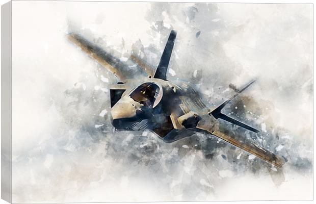 F-35 Lightning II - Painting Canvas Print by J Biggadike