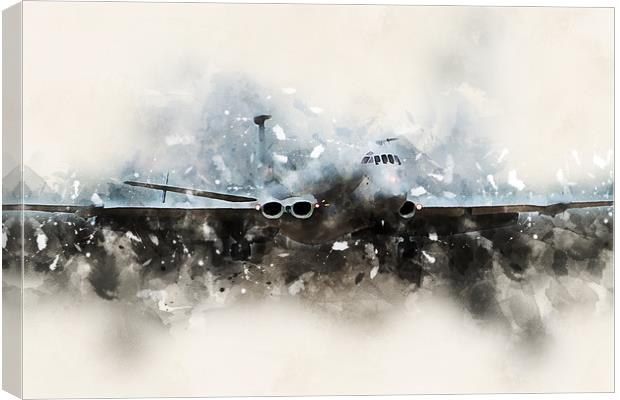 RAF Nimrod Painting Canvas Print by J Biggadike