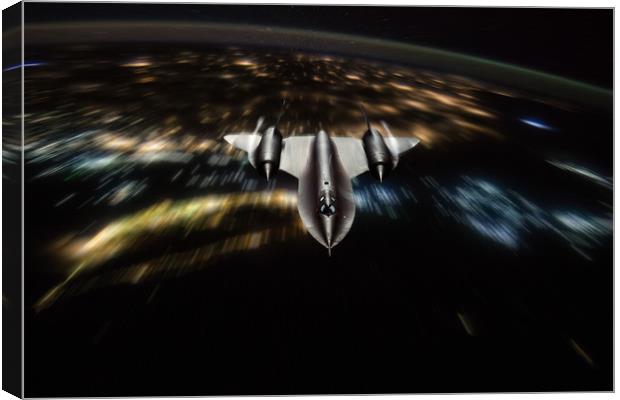 SR-71 Night Stalker Canvas Print by J Biggadike
