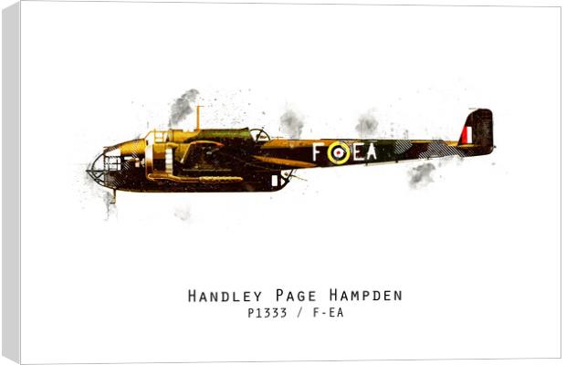 Hampden Sketch - P1333_FEA Canvas Print by J Biggadike