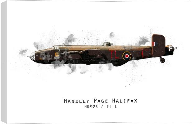 Halifax Sketch - HR926 Canvas Print by J Biggadike