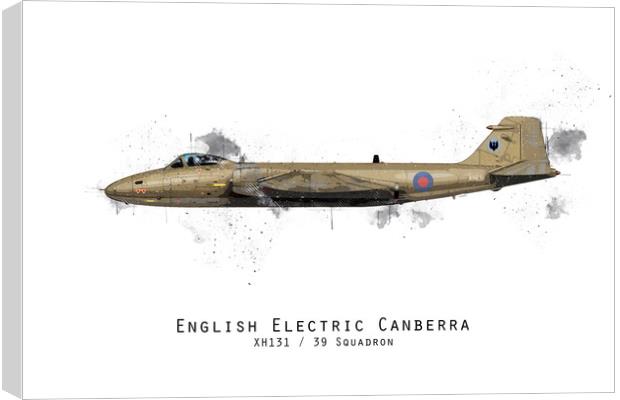 Canberra Sketch - XH131 Canvas Print by J Biggadike