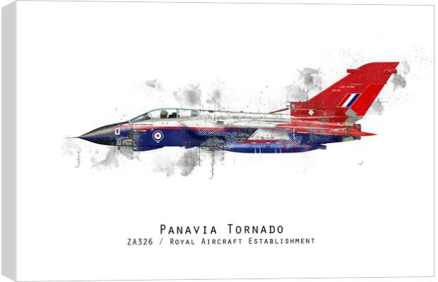 Tornado Sketch - ZA326 Canvas Print by J Biggadike