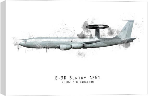 E3D Sentry Sketch - ZH107 Canvas Print by J Biggadike