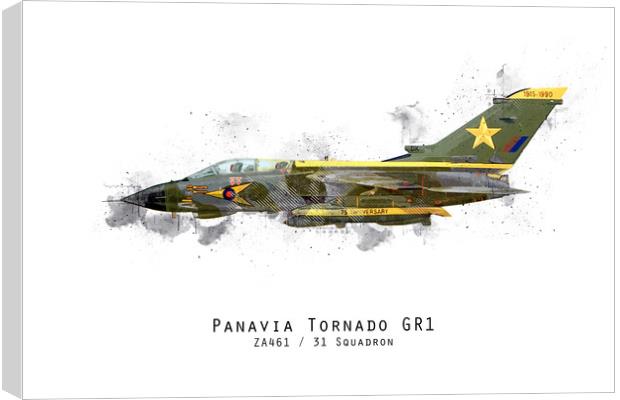Tornado Sketch - ZA461 Canvas Print by J Biggadike