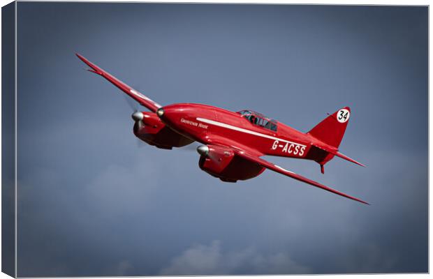 DH.88 De Havilland Comet - Grosvenor House Canvas Print by J Biggadike