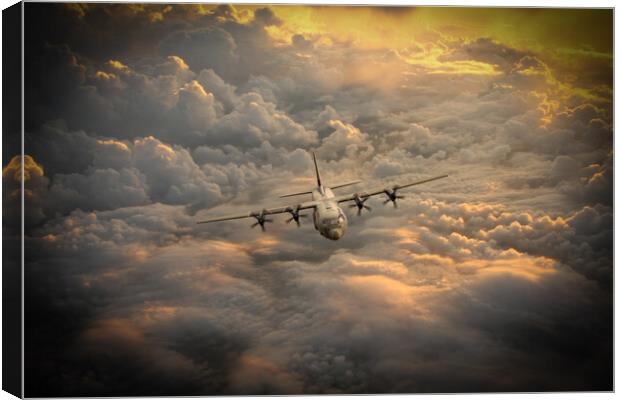 RAF C-130 Hercules Canvas Print by J Biggadike