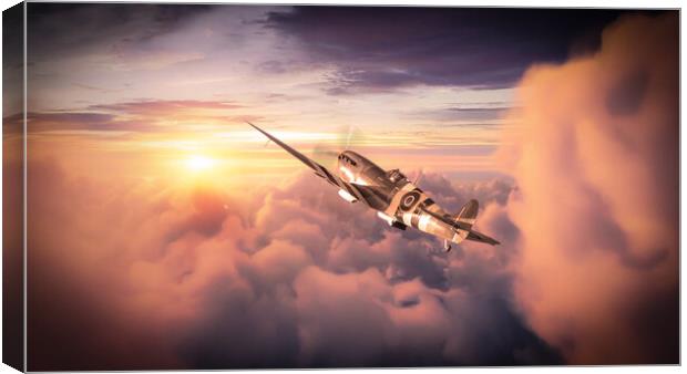 Spitfire - Best Seat In The House Canvas Print by J Biggadike