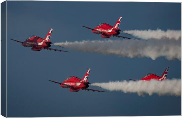 Red Arrows 4 Ship Canvas Print by J Biggadike