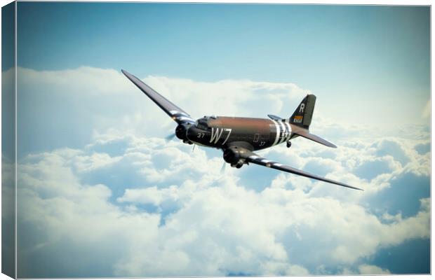 DC-3 Dakota W7 Canvas Print by J Biggadike