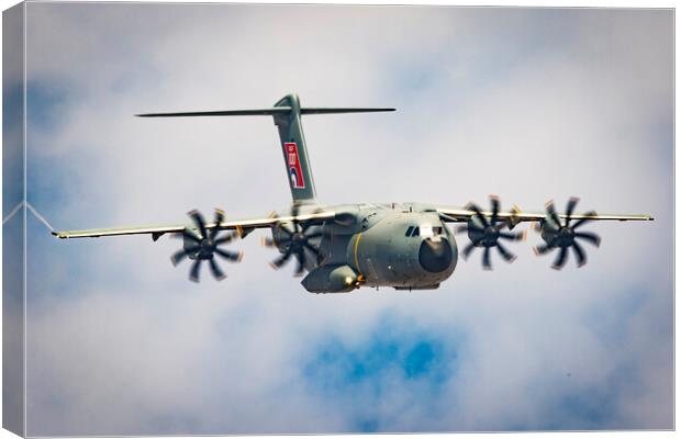 RAF100 Airbus A400M Canvas Print by J Biggadike