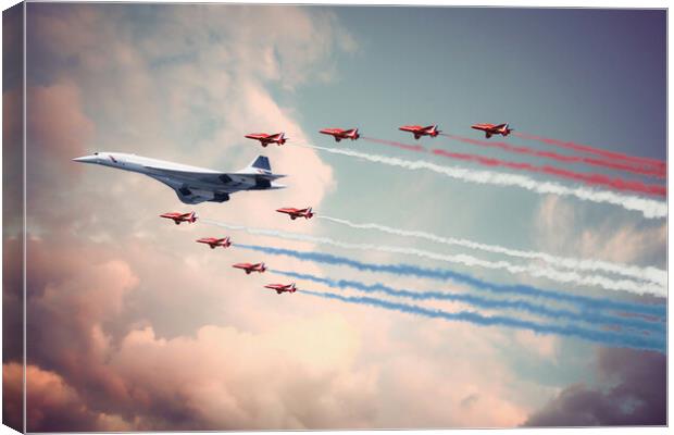 Concorde and The Reds Canvas Print by J Biggadike