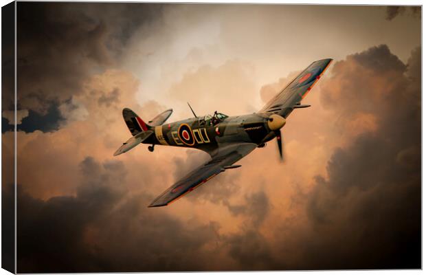 Supermarine Spitfire Solace Canvas Print by J Biggadike