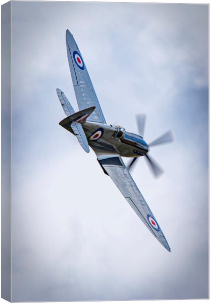 Spitfire PS915 Canvas Print by J Biggadike