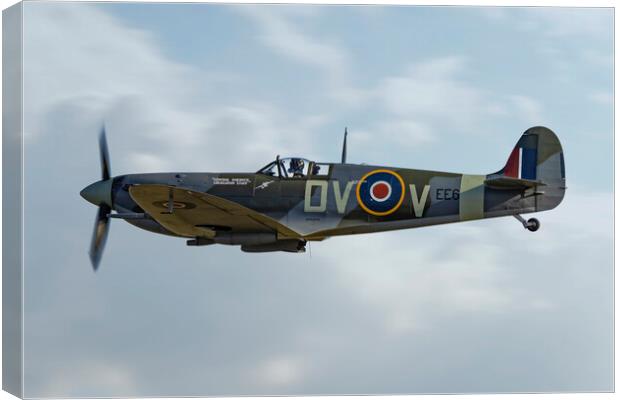 Supermarine Spitfire MK Vc EE602 Canvas Print by J Biggadike