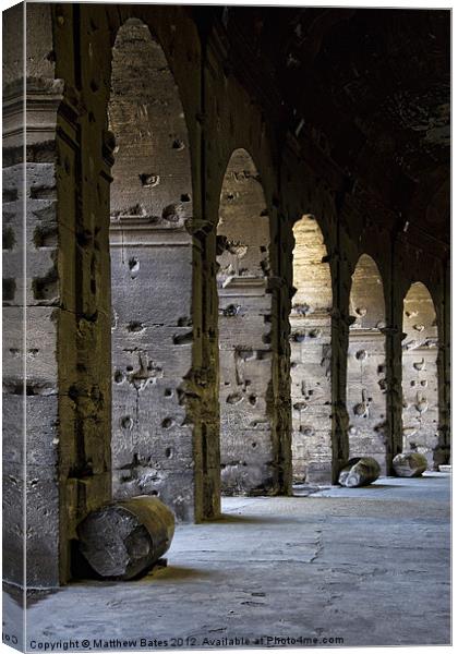 Colosseum Walls Canvas Print by Matthew Bates