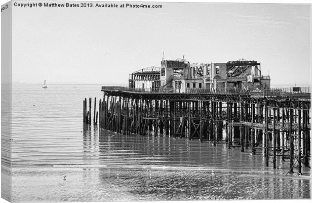 Hastings Pier Canvas Print by Matthew Bates