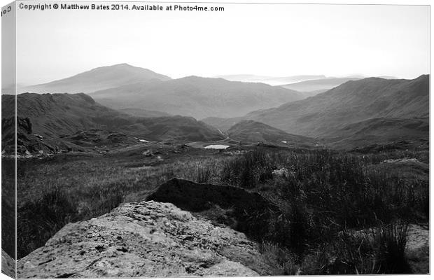 Snowdon view Canvas Print by Matthew Bates