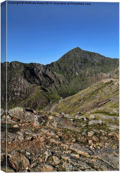 Snowdon peak Canvas Print by Matthew Bates