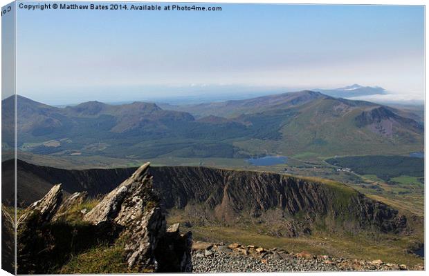 Snowdon view Canvas Print by Matthew Bates