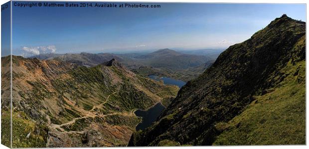 Snowdonia landscape Canvas Print by Matthew Bates