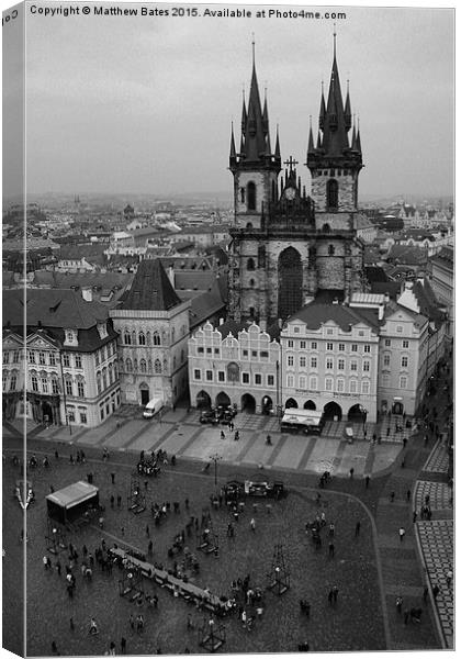 Church of Our Lady before Týn Canvas Print by Matthew Bates