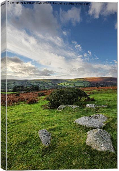 Dartmoor Canvas Print by Matthew Bates