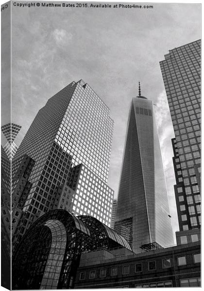 Freedom Tower Canvas Print by Matthew Bates