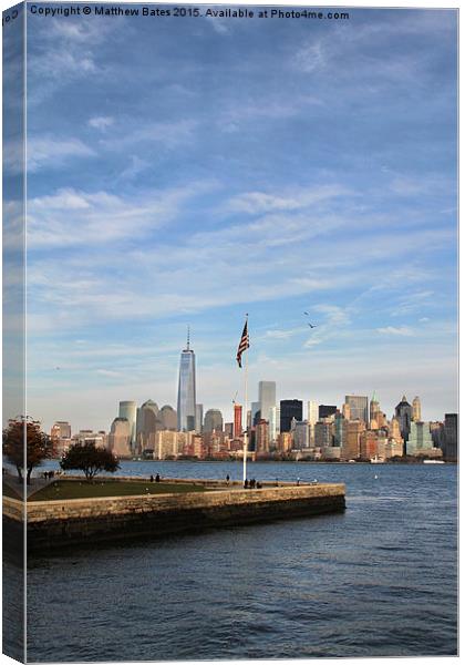 New York Harbour. Canvas Print by Matthew Bates