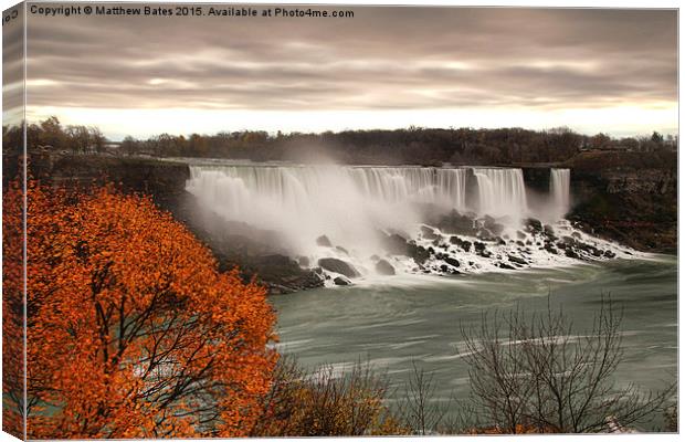 Niagara (American) Falls  Canvas Print by Matthew Bates