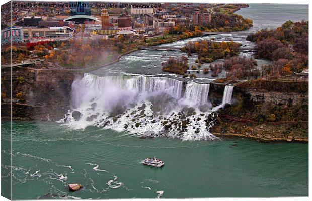  American Falls Canvas Print by Matthew Bates