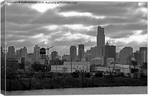  Chicago Skyline Canvas Print by Matthew Bates