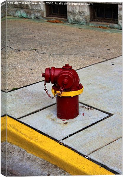 Fire Hydrant Canvas Print by Matthew Bates