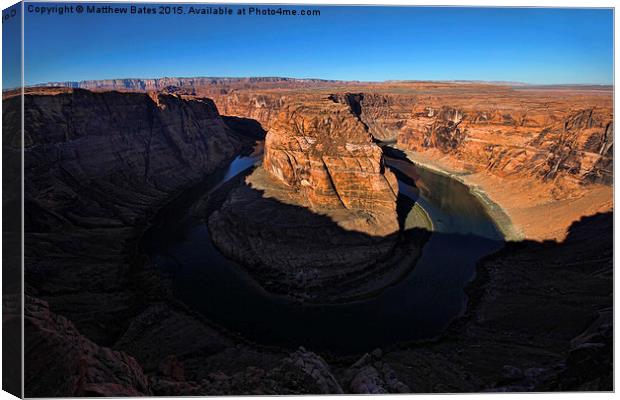 Horseshoe Bend Canvas Print by Matthew Bates