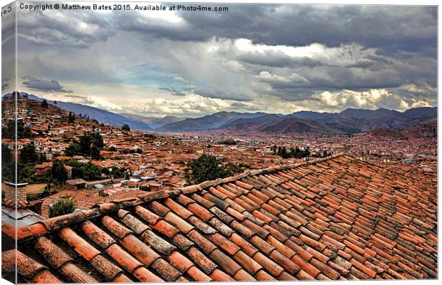 Cuzco view Canvas Print by Matthew Bates