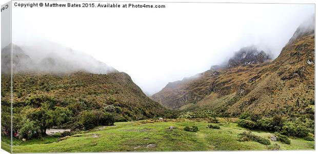 Andean mountain mist Canvas Print by Matthew Bates