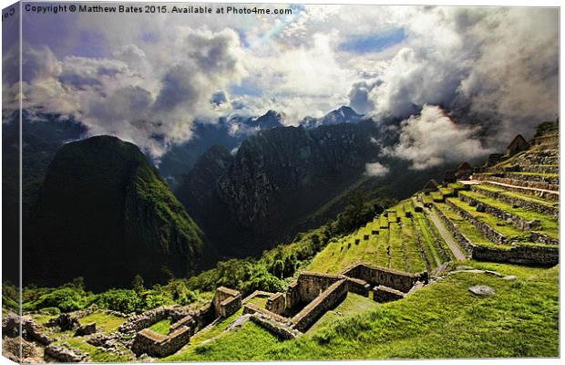 Machu Picchu view Canvas Print by Matthew Bates