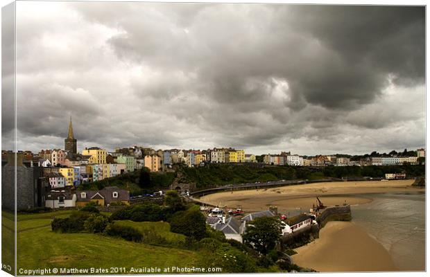 Tenby Seafront Canvas Print by Matthew Bates