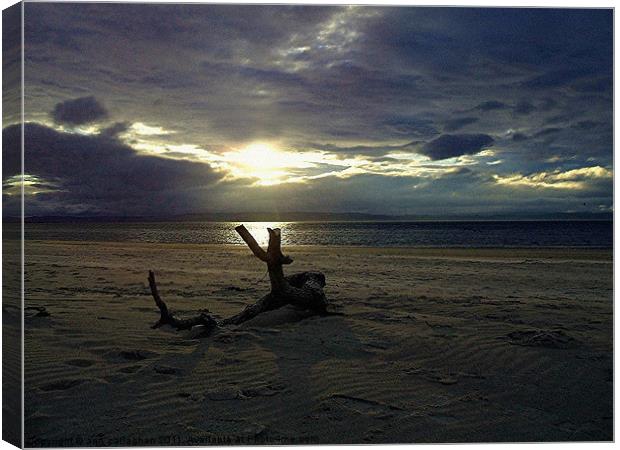 nairn beach Canvas Print by Ann Callaghan