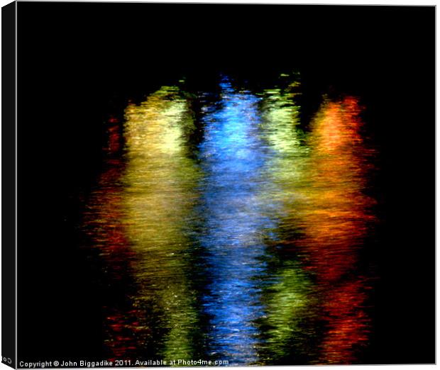 Fairground Reflection Canvas Print by John Biggadike