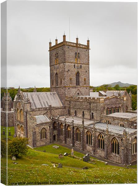 St David's Cathedral 2 Canvas Print by John Biggadike