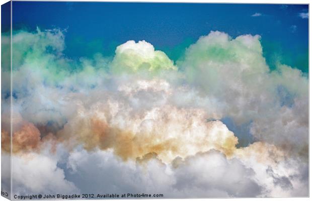 Colourful Clouds Canvas Print by John Biggadike