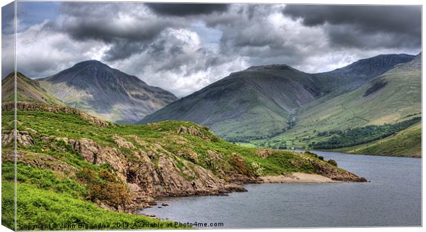 Wastwater 3 Canvas Print by John Biggadike