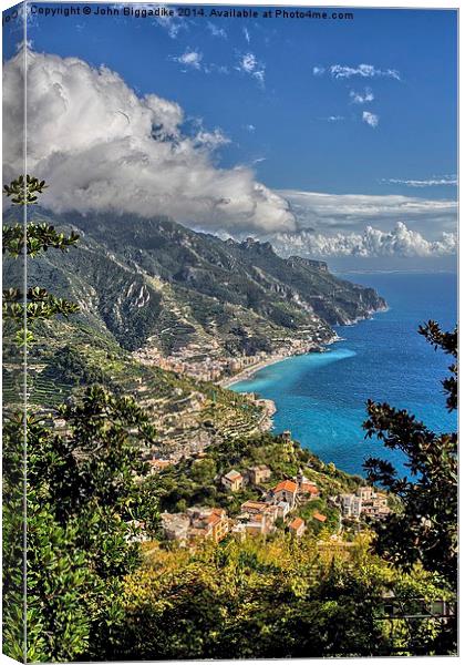  Amalfi Coast Canvas Print by John Biggadike