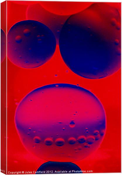 Bubbles Canvas Print by Jules Camfield
