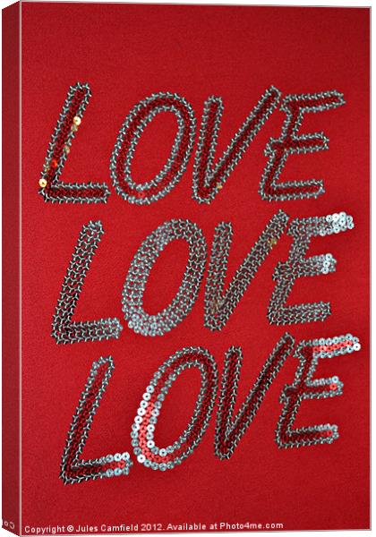 All You Need Is Love Canvas Print by Jules Camfield