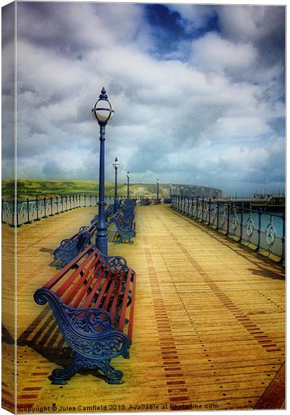 Swanage Pier Canvas Print by Jules Camfield