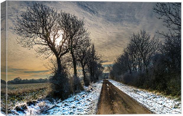 Its a long long road.... Canvas Print by Lee Morley