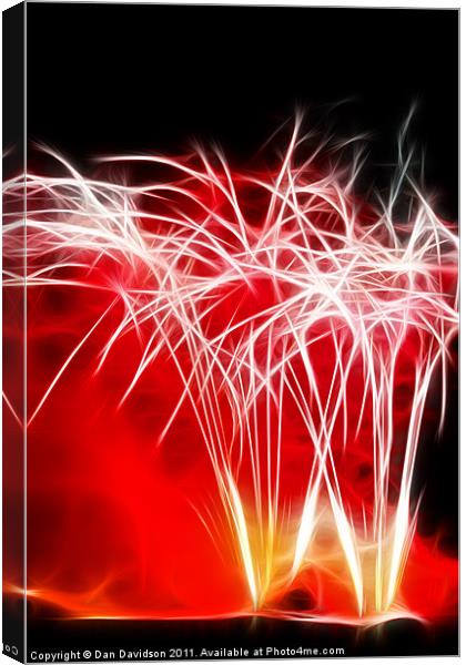 Baby you're a firework Canvas Print by Dan Davidson