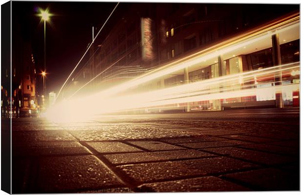 The Speed of Light Berlin Canvas Print by Dan Davidson